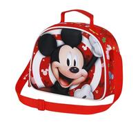 Mickey Mouse Twirl-Sac à Goûter 3D, Rouge, 25,5 x 20 cm