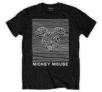 Mickey Mouse Unknown Pleasures T-shirt noir: Petit Noir