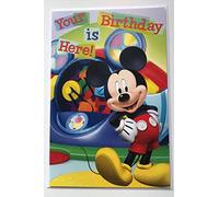 mickey mouse votre anniversaire est ici! carte joyeux anniversaire