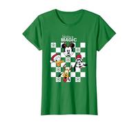 Mickey Mouse Winter Magic Noël T-Shirt, Femme, Vert Kelly, XS