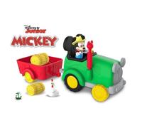 Mickey, Tracteur et remorque avec 1 figurine 7,5 cm articulée et des accessoires, Jouet pour enfants dès 3 ans, MCC05
