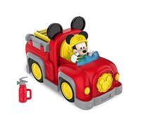 Mickey, Véhicule avec 1 figurine 7,5 cm et 1 accessoire, Modèle Pompier, Jouet pour enfants dès 3 ans, GIOCHI PREZIOSI, MCC063