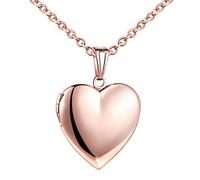 MicLee Collier cœur, Collier photo, Avec Boîte-cadeau, élégant et particulier, Cadeau parfait pour maman femme fille