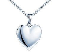 MicLee Collier cœur, Collier photo, Avec Boîte-cadeau, élégant et particulier, Cadeau parfait pour maman femme fille