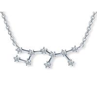 MicLee Collier pendentif de femme fille, collier en argent 925, Pendentif collier zircon douze constellations, Collier de gardien de constellation, Collier Sagittaire, zircon incrusté, argent