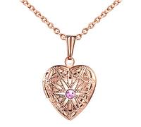 MicLee Collier Photo Femme Fille, Collier cœur en Acier Inoxydable, Parent-Enfant Lettrage Pendentif, on Peut Placer Une Photo, Cadeau pour Maman, Anniversaire et Noël