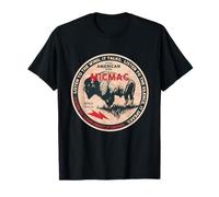 Micmac Indien indien Born Freedom Wild Buffalo T-Shirt
