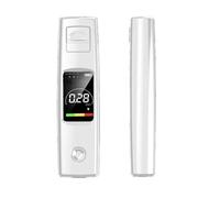 Micmetago Alcootest Portable élégant pour Elle - alcootester numérique précis avec écran LCD, Design Compact pour Sac à Main, Test d’alcoolémie rassurant après soirées (White)