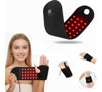 Micmetago ceinture de luminothérapie rouge infrarouge pour mains et articulations, soulagement ciblé des douleurs et raideurs, 660nm & 850nm LED, usage maison et bureau, facile à utiliser