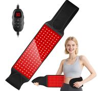 Micmetago Ceinture de thérapie par lumière rouge premium, LED haute densité 660/850 nm, finition douce et flexible, confort supérieur pour dos et taille, expérience bien-être à domicile