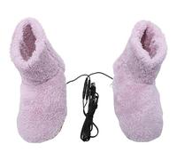 Micmetago chaussons chauffants - Chaleur douce au quotidien - Cocooning à la maison pour elle (Rosa 27 * 9 * 9cm)