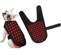 Micmetago Harnais Infrarouge apaisant pour Chiens et Chats, thérapie par lumière Rouge Douce pour arthrose, vieillissement et Convalescence, Confort rassurant à la Maison (S Size)