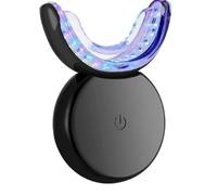 Micmetago Kit de blanchiment des dents avec lumière LED bleue, gel blanchissant doux, élimine les taches de café et tabac, usage à domicile facile, sourire plus blanc en quelques semaines