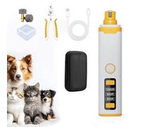 Micmetago Lime à Griffes électrique pour Chien avec LED - Silencieuse, 3 Vitesses, tête Diamant, Recharge USB-C, adaptée aux Petits et Grands Chiens