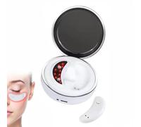 Micmetago Masque yeux apaisant à lumière rouge pour poches, cernes et fatigue, patchs réutilisables ultra doux pour femme, confort cocooning inspiré rotlicht maske pour soin du regard
