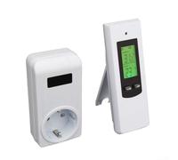 Micmetago Thermostat pour Prise sans Fil avec sonde, réglage Facile du Confort Thermique, écran LCD lisible, Prise Thermostat steckdosenthermostat idéale pour Chambres, Salon et Bureau à Domicile
