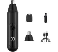 Micmetago Tondeuse Nez Homme TikTok Ready - Nasenhaartrimmer Herren compact USB, coupe rapide sans douleur pour poils de nez et oreilles, idéale pour avant/après viraux et routines de glow up