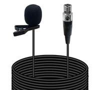MICMXMO Microphone Lavalier Mic à Revers Compatible avec AKG DPT 700, PT 40, PT 45, PT 60 PT 450, PT 470, PT200, PT 5000,Émetteur sans Fil, Omnidirectionnel Condenseur Microphone(Prise Mini XLR TA3F)
