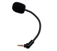MICMXMO Microphone Micro Boom Compatible avec Kingston HyperX Cloud Flight/Flight S Casque Gaming,3,5 mm Micro de Rechange à Réduction de Bruit Flexible pour Casque Audio Casque Gaming, Noir