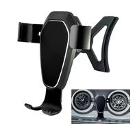 MICMXMO Support Téléphone Voiture pour Audi Q2(2017-2023), 360°Rotation Gravity MéTal Alliage Aluminium Car Air Vent Phone Holder Mount pour iPhone 16 15 et Tout Téléphone