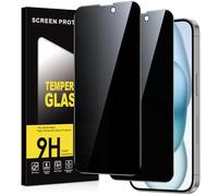 Micnkifo Verre Trempé pour iPhone 15 Anti Espion 2 Pièces,Anti-Espion Film de Protection D'écran,Dureté 9H Anti-Rayures Sans Bulles Anti-Spy Privacy Confidentialité Protecteur Vitre