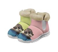 Micoklinlin Bottes de neige pour homme et femme - Légères - Unisexe - Chaudes - En peluche - Bottes de marche, Souris blanche, 43 EU