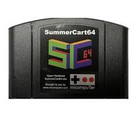 micompuTer edition SummerCart64 Open Source Flash Cart avec support 64DD et compatibilité Nintendo 64 - type EverDrive x7 - Cartouche compatible N64 avec carte microSD - SC64 Summer Cart 64 (gris)
