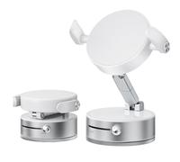 Micool Support de téléphone magnétique + clip double système pour voiture - Ventouse sous vide et rotation à 360° - Support de téléphone universel rétractable pour tous les téléphones et résistance à