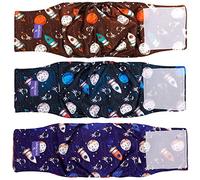 MICOOYO Bandes ventrales pour chiens mâles - Lot de 8 couches réutilisables pour chiot mâle, enveloppements lavables pour chien mâle, taille XXL