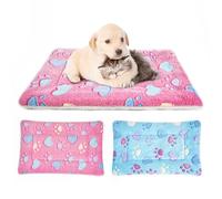 MICOOYO Lot de 2 matelas de cage pour chien et chat - En polaire - Lavable - Pour petit chien et chat - Motif cœur - 61 x 41 cm