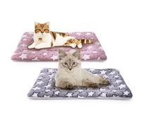 MICOOYO Lot de 2 Matelas en Polaire Lavable pour Cage de Chien ou Chat de Taille Moyenne (61 x 41 cm)