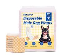 MICOOYO Lot de 50 couches jetables pour chien (XS, comptant, 50)