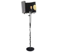 Micophone a Condensateur Studio Enregistrement Kit Support Anti-Vent Cable Noir