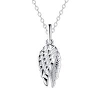 Micory Collier Femmes Ailes D'ange 925 Ailes En Argent Sterling Pendentif Plume Bijoux - Cadeau d'anniversaire pour la Fête des Mères de Noël - Avec Boîte Cadea