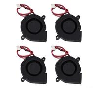 Micpointik 5015 Lot de 4 ventilateurs 24 V CC pour imprimante 3D Extrudeuse Solution de refroidissement, 7000+ tr/min pour Adventurer 5M, compact 50 x 50 x 15 mm avec câble de 30 cm, boîtier en