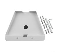 Micpointik Adaptateur de tube pour Starlink pour Gen 3, support en acier inoxydable avec rotation à 360°, résistant aux intempéries jusqu'à 48 mm, kit de montage blanc pour bol standard