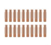 Micpointik Buse à souder M6 x 24 mm en cuivre pour brûleur MB15AK MIG/MAG, résistant à la chaleur et durable, lot de 20 accessoires de soudage pointe de contact (0,9 mm)