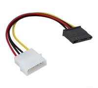 Micpointik Câble adaptateur d'alimentation SATA pour molex LP4 vers 15 | Pour fils de cuivre robustes, faible résistance, transfert de données sûr, compatible avec HDD et SSD, noir