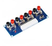 Micpointik Carte adaptateur ATX XH-M229 avec connecteur 24 broches et interrupteur, module de bornes de sortie de courant avec protection de fusible pour tests d'alimentation PC, laboratoire et