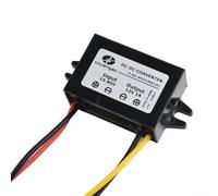 Micpointik Convertisseur Step Down DC-DC 15 V-80 V vers 12 V 1 A 12 W, étanche IP68 avec protection contre les surtensions pour l'industrie et les véhicules, bloc d'alimentation efficace