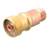 Micpointik Corps de manchon de serrage en laiton pour lentille à gaz Stubby avec maille, compatible avec les brûleurs de soudage TIG WP-17/18/26, accessoires robustes pour le traitement des métaux, 14
