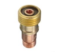 Micpointik Corps de manchon de serrage en laiton pour lentille à gaz Stubby avec maille, compatible avec les brûleurs de soudage TIG WP-17/18/26, accessoires robustes pour le traitement des métaux, 14