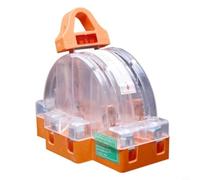 Micpointik Disjoncteur 2 broches transparent double source d'alimentation pour l'industrie et la maison Changement sûr entre les réseaux 32 A 63 A 100 A 220 V Contacts en cuivre (63A-2P)