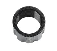 Micpointik Écrou d'essieu traversant M15 en alliage d'aluminium, écrou d'essieu de rechange résistant à l'usure pour moyeux de vélo avec pas de filetage P1.0/P1.5/P1.75, noir, 19 x 14 mm, essieux