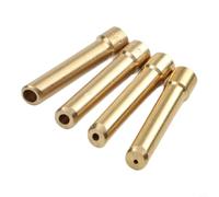 Micpointik Ensemble de pinces de serrage biseautées pour brûleur DB SR WP 17 18 26 TIG, 4 pièces avec 1,0/1,6/2,4/3,2 mm, accessoires robustes pour soudeur, kit de serrage en tungstène