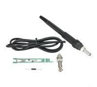 Micpointik Ensemble de poignées de fer à souder 907 à T12 pour stm32 V2.1S pour écran OLED, manipulation facile, soudure précise, plastique, métal, bleu, noir, blanc, accessoires (noir)