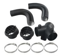 Micpointik Ensemble de tuyaux de chauffage diesel de 60 mm avec raccord en Y, sortie d'air chaud et colliers de serrage, tuyau en aluminium flexible de 50 à 100 cm, compatible avec Eberspächer, pour