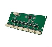 Micpointik Hub USB 1 vers 7 ports avec affichage LED et bloc d'alimentation CC 5 V, & Play pour PC pour Android, connexion de données stable avec protection contre les surcharges, circuit imprimé vert