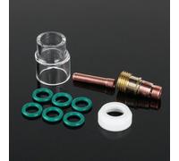 Micpointik Kit de chalumeau de soudage TIG avec buse en verre Pyrex #12 et pour lentille à gaz stubby pour WP-17/18/26, accessoires résistants à la chaleur pour des travaux de soudage précis sur métal