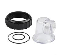 Micpointik Kit de couverture de pré-filtre transparent avec joints toriques pour les pompes de circulation SPS25, SPS50 et SPS100, y compris un couvercle d'insertion en plastique et des accessoires de
